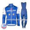 Set Fietsshirt Lange Mouw + Lange Koersbroek 2017 Quick-Step Floors N001 Winter Thermal Fleece
